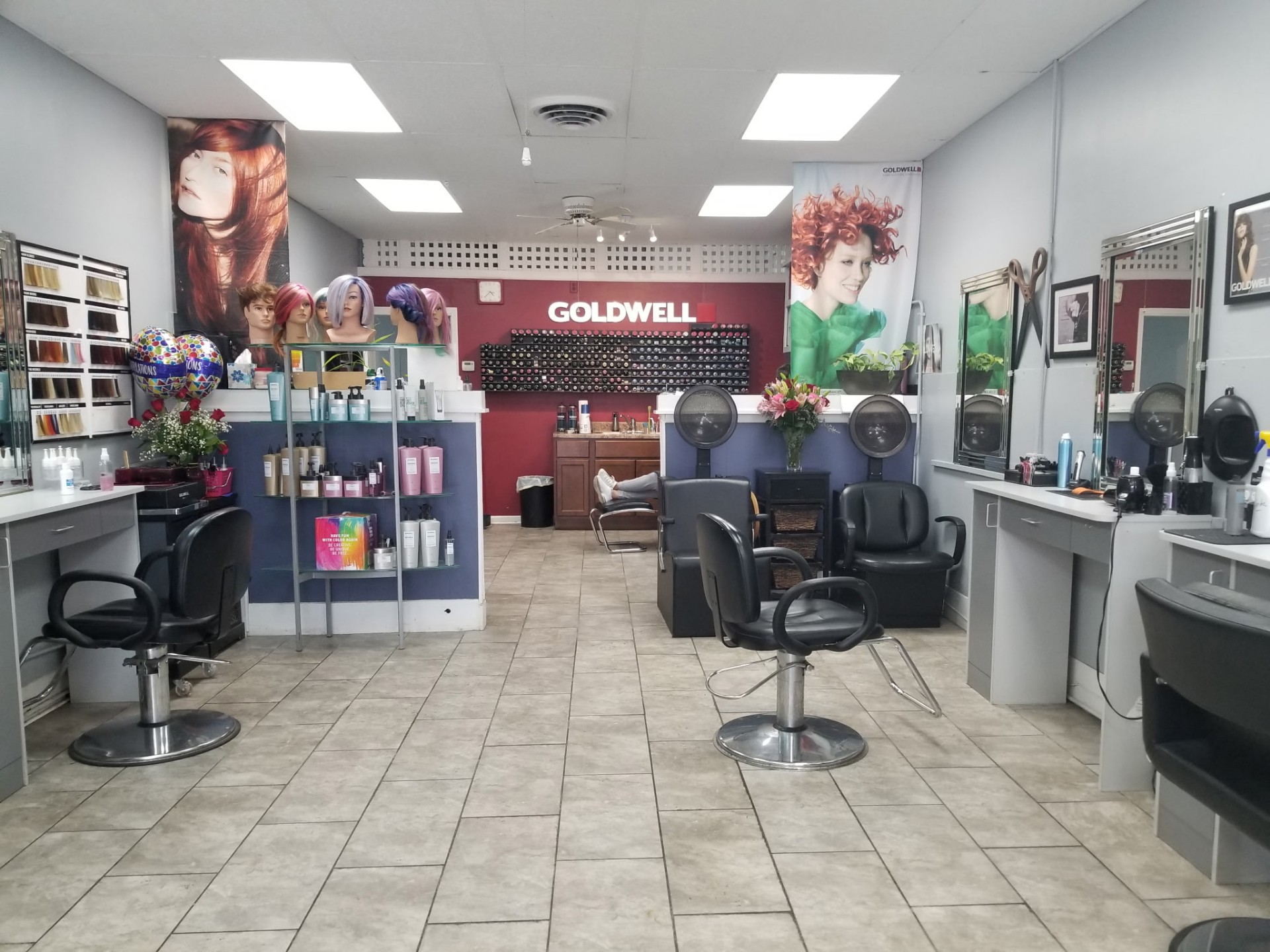Inside Alpha Hair Design — a Goldwell salon in Hillside, IL